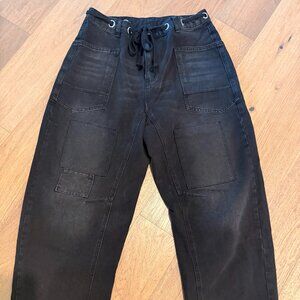 FP look alike: Baggy Barrel Jeans Wide Leg Patchwork